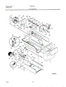 17 - Ice Container parts for Frigidaire Refrigerator FRS26ZTHB5 from AppliancePartsPros.com