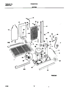 07 - System parts for Frigidaire Refrigerator FRS26ZTHQ3 from AppliancePartsPros.com
