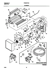 10 - Ice Maker parts for Frigidaire Refrigerator FRS26ZTHQ3 from AppliancePartsPros.com