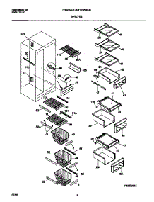 06 - Shelves parts for Frigidaire Refrigerator FRS28XGCD1 from AppliancePartsPros.com