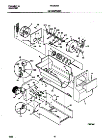 09 - Ice Container parts for Frigidaire Refrigerator FRS26ZSHW3 from AppliancePartsPros.com
