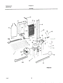 13 - System parts for Frigidaire Refrigerator FRS26ZTHW5 from AppliancePartsPros.com