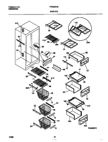 05 - Shelves parts for Frigidaire Refrigerator FRS28ZGEW0 from AppliancePartsPros.com