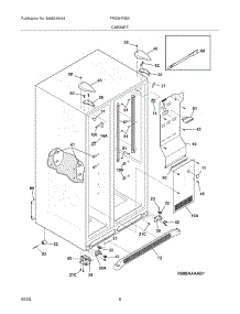 07 - Cabinet parts for Frigidaire Refrigerator FRS3HF55KW0 from AppliancePartsPros.com