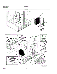 13 - System parts for Frigidaire Refrigerator FRS26R2AW5 from AppliancePartsPros.com