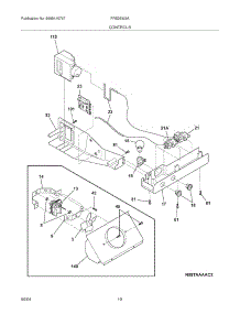 11 - Controls parts for Frigidaire Refrigerator FRS26W2AQ9 from AppliancePartsPros.com