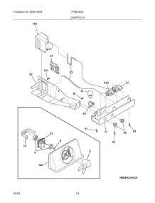 11 - Controls parts for Frigidaire Refrigerator FRS26W2AQA from AppliancePartsPros.com