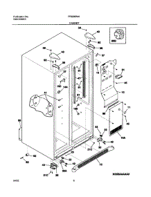 07 - Cabinet parts for Frigidaire Refrigerator FRS26R4AW5 from AppliancePartsPros.com