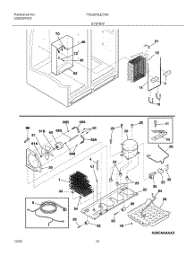 13 - System parts for Frigidaire Refrigerator FRS26RLECS0 from AppliancePartsPros.com