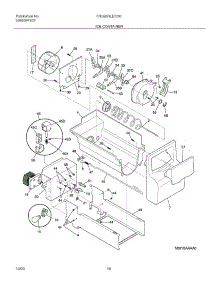 17 - Ice Container parts for Frigidaire Refrigerator FRS26RLECS0 from AppliancePartsPros.com