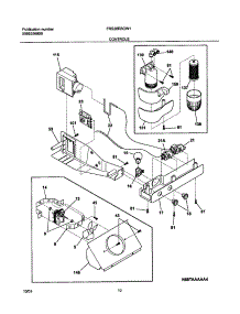 11 - Controls parts for Frigidaire Refrigerator FRS26RBCW1 from AppliancePartsPros.com