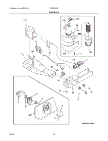 11 - Controls parts for Frigidaire Refrigerator FRS26RLECS4 from AppliancePartsPros.com