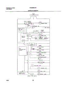 20 - Wiring Schematic parts for Frigidaire Refrigerator FRS26RBCW1 from AppliancePartsPros.com