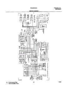 21 - Wiring Diagram parts for Frigidaire Refrigerator FRS26RBCW1 from AppliancePartsPros.com