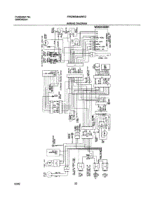 22 - Wiring Diagram parts for Frigidaire Refrigerator FRS26SM4AW2 from AppliancePartsPros.com
