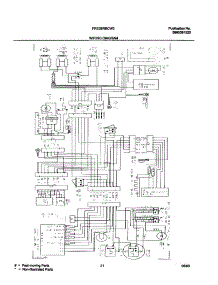 21 - Wiring Diagram parts for Frigidaire Refrigerator FRS26RBCW0 from AppliancePartsPros.com