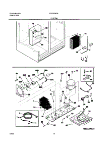 13 - System parts for Frigidaire Refrigerator FRS26W2AW2 from AppliancePartsPros.com