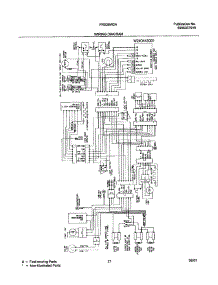 21 - Wiring Diagram parts for Frigidaire Refrigerator FRS26W2AW1 from AppliancePartsPros.com