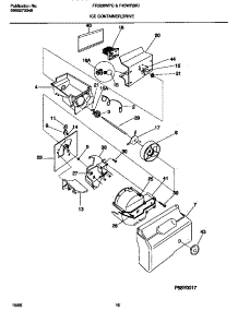 09 - Ice Container, Drive parts for Frigidaire Refrigerator FRS26WPCD2 from AppliancePartsPros.com