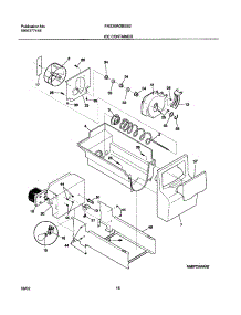 17 - Ice Container parts for Frigidaire Refrigerator FRS26W2BSB2 from AppliancePartsPros.com