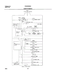 20 - Wiring Schematic parts for Frigidaire Refrigerator FRS26W2BSB2 from AppliancePartsPros.com