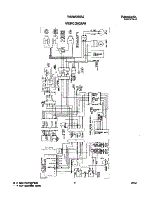 21 - Wiring Diagram parts for Frigidaire Refrigerator FRS26W2BSB2 from AppliancePartsPros.com