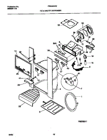 08 - Ice & Water Dispenser parts for Frigidaire Refrigerator FRS26WRCW2 from AppliancePartsPros.com