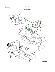 17 - Ice Container parts for Frigidaire Refrigerator FRS26W2AW2 from AppliancePartsPros.com