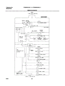 20 - Wiring Schematic parts for Frigidaire Refrigerator FRS26W2AW2 from AppliancePartsPros.com