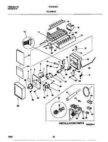 10 - Ice Maker parts for Frigidaire Refrigerator FRS26WNCW3 from AppliancePartsPros.com