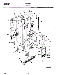 04 - Cabinet parts for Frigidaire Refrigerator FRS26XGCD5 from AppliancePartsPros.com