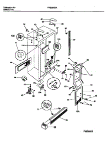 04 - Cabinet, Light Shields, Mullion parts for Frigidaire Refrigerator FRS26XRAW2 from AppliancePartsPros.com