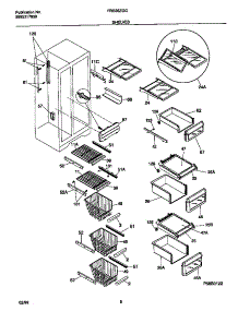 05 - Shelves parts for Frigidaire Refrigerator FRS26ZGGD6 from AppliancePartsPros.com