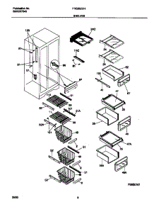 05 - Shelves parts for Frigidaire Refrigerator FRS26ZGHB3 from AppliancePartsPros.com