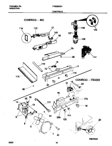 06 - Controls parts for Frigidaire Refrigerator FRS26ZGHB3 from AppliancePartsPros.com