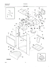 15 - Ice Dispenser parts for Frigidaire Refrigerator FRS26ZNHD2 from AppliancePartsPros.com