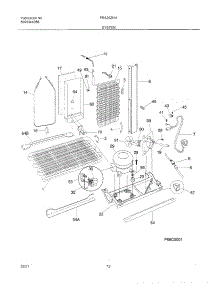 13 - System parts for Frigidaire Refrigerator FRS26ZNHW2 from AppliancePartsPros.com