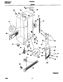 04 - Cabinet parts for Frigidaire Refrigerator FRS26ZRGD6 from AppliancePartsPros.com