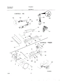 11 - Controls parts for Frigidaire Refrigerator FRS26ZGHW5 from AppliancePartsPros.com