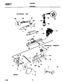 06 - Controls parts for Frigidaire Refrigerator FRS26ZRGDA from AppliancePartsPros.com
