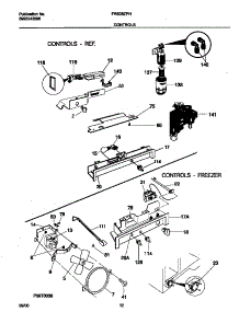 06 - Controls parts for Frigidaire Refrigerator FRS26ZPHQ3 from AppliancePartsPros.com