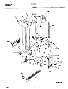 04 - Cabinet parts for Frigidaire Refrigerator FRS26ZGHB2 from AppliancePartsPros.com