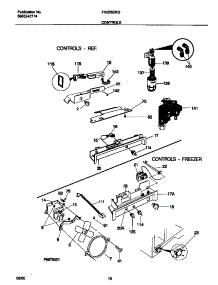 06 - Controls parts for Frigidaire Refrigerator FRS26ZRGBB from AppliancePartsPros.com