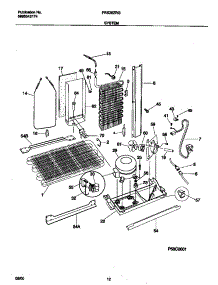 07 - System parts for Frigidaire Refrigerator FRS26ZRGBB from AppliancePartsPros.com
