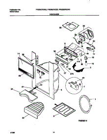08 - Ice Dispenser parts for Frigidaire Refrigerator FRS26ZRGW3 from AppliancePartsPros.com