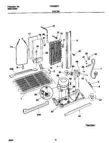 07 - System parts for Frigidaire Refrigerator FRS26ZPHB2 from AppliancePartsPros.com