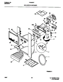 08 - Ice & Water Dispenser parts for Frigidaire Refrigerator FRS26ZRFW2 from AppliancePartsPros.com