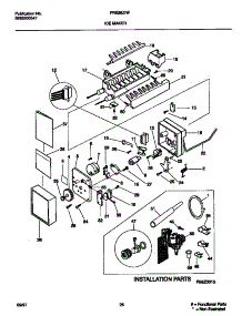 11 - Ice Maker parts for Frigidaire Refrigerator FRS26ZRFW2 from AppliancePartsPros.com