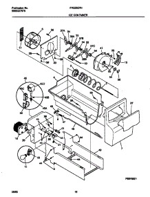 09 - Ice Container parts for Frigidaire Refrigerator FRS26ZPHW2 from AppliancePartsPros.com
