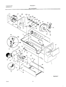 17 - Ice Container parts for Frigidaire Refrigerator FRS26ZPHQ4 from AppliancePartsPros.com
